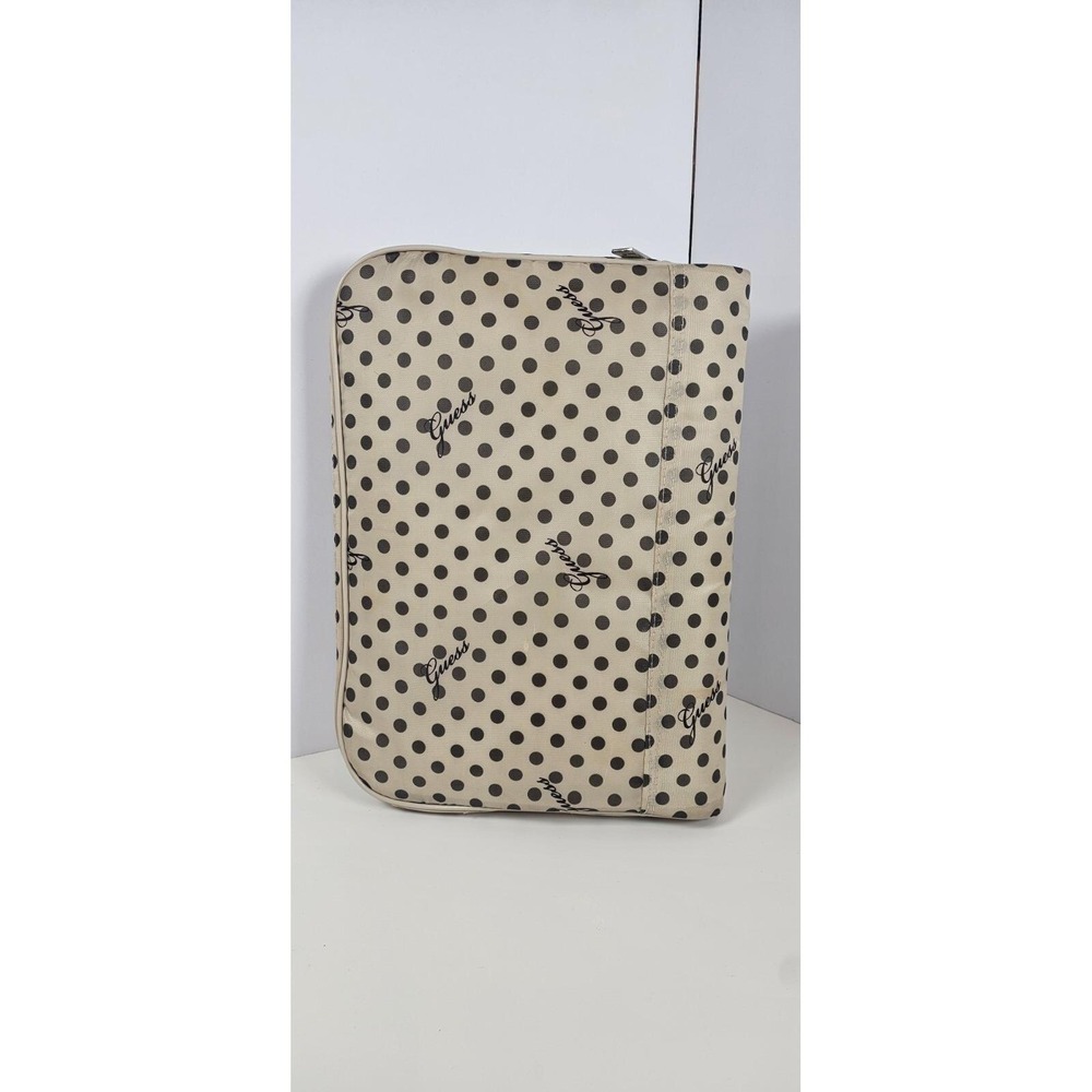 Guess Diaper Changing Pad & Storage Pouch 22.5" x 15" Black Travel Portable Baby